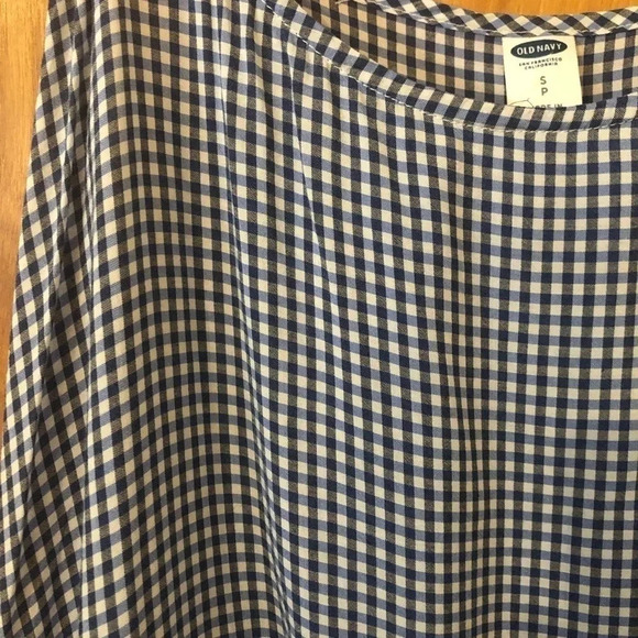 Blue gingham peplum tank - Picture 4 of 7